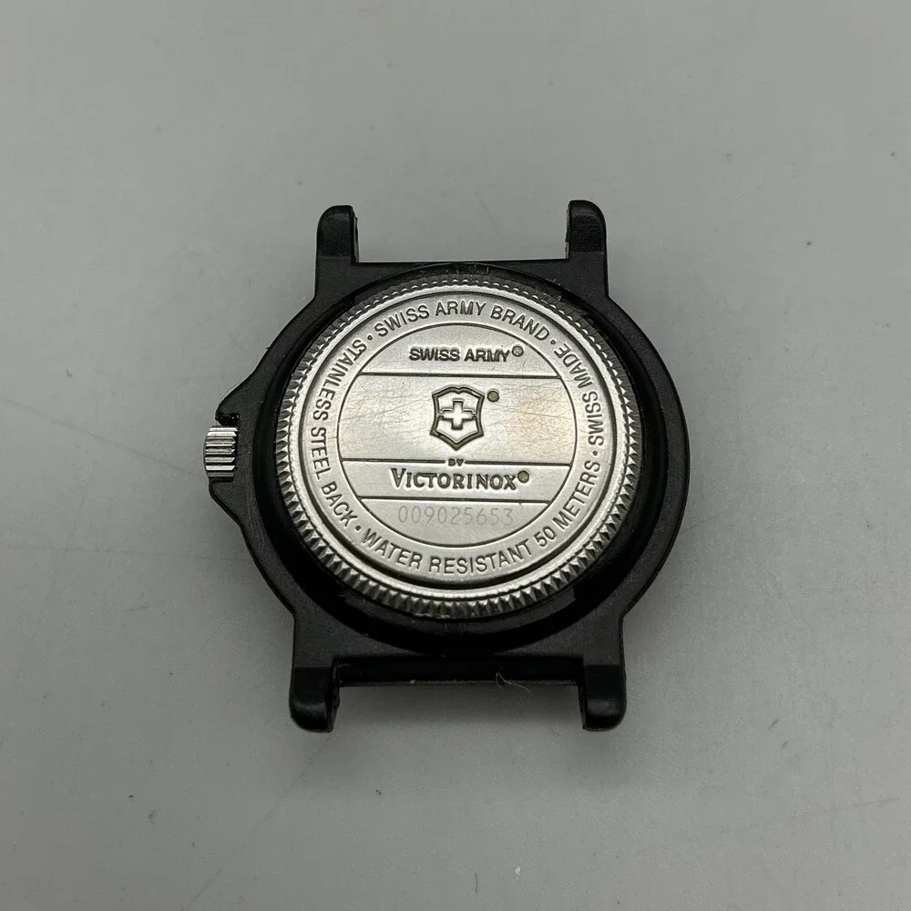 Victorinox Swiss Army Womens Watch 29mm Black Dial Date For Parts Not Running